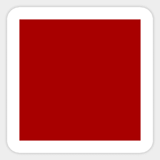 Saucy Red Samba Current Fashion Color Trends Sticker